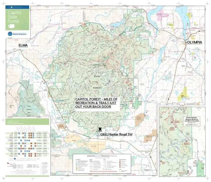 Capitol Forest with this spectacular home at its edge