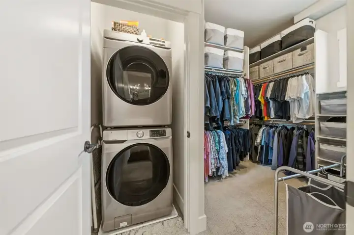 Primary Bedroom walk-in Closet and separate Laundry