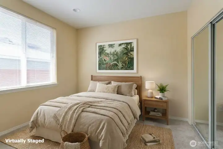 Second bedroom has a full bath nearby for convenience.