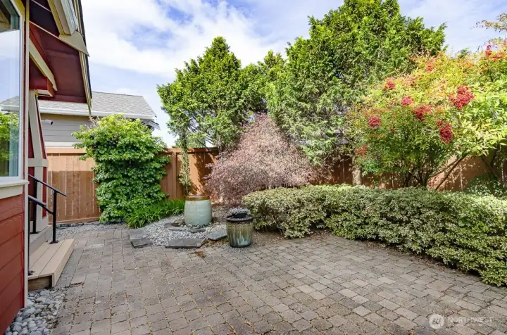 Another view.  There is plenty of room for large gatherings in this back yard.