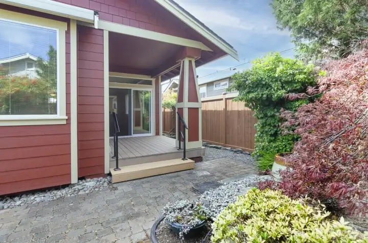 View of covered porch.  Enjoy the outdoors no matter the weather.
