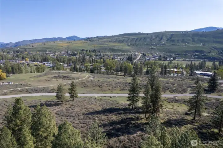 Enjoy sweeping views toward town from the upper portion of the property.