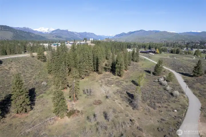 Existing egress route provides established access through the property.