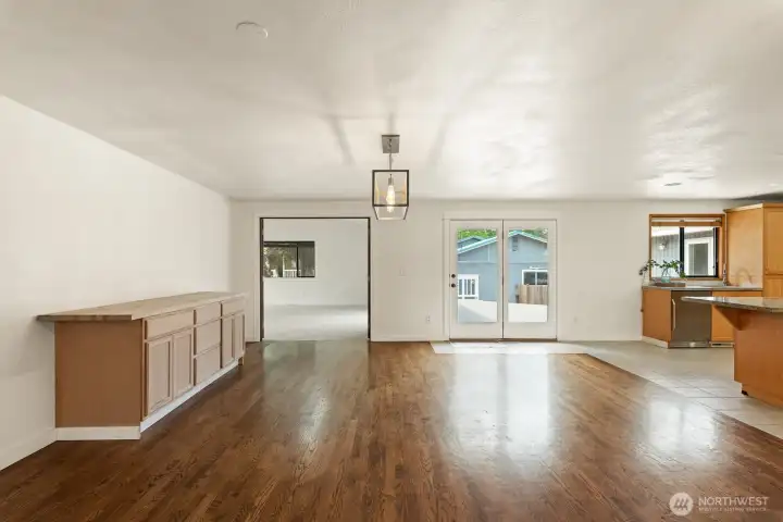 From entry looking into Dining & Living Room