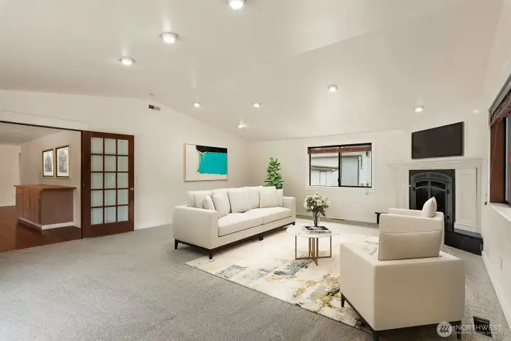 Virtual Staged Living Room