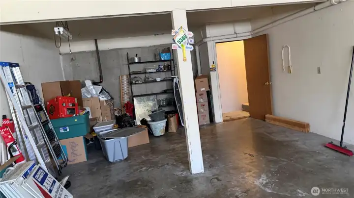 Parking for 3 cars and storage