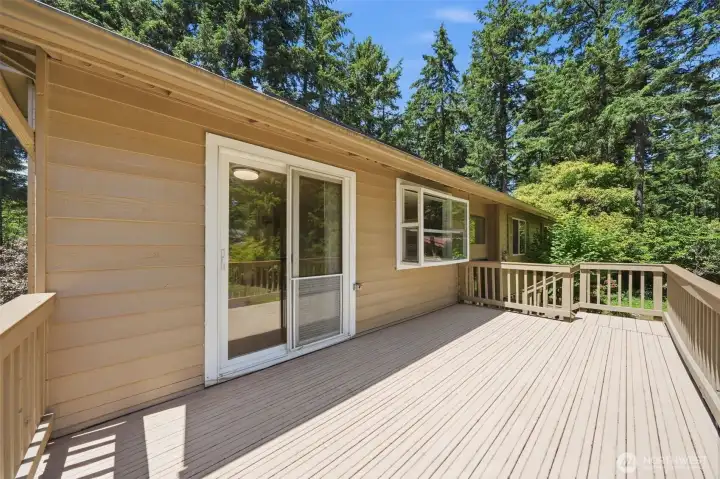 New deck rebuilt a year ago with Timber Tek composite decking.