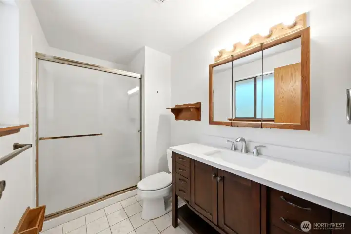 Primary 3/4 bath.