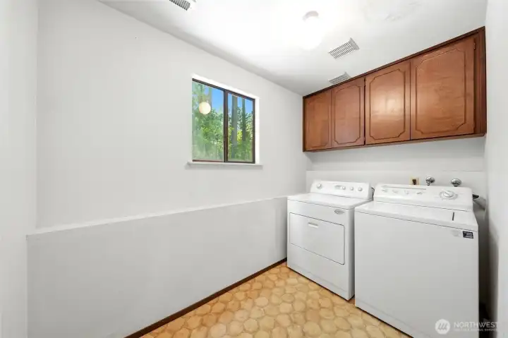 Utility room on lower level.