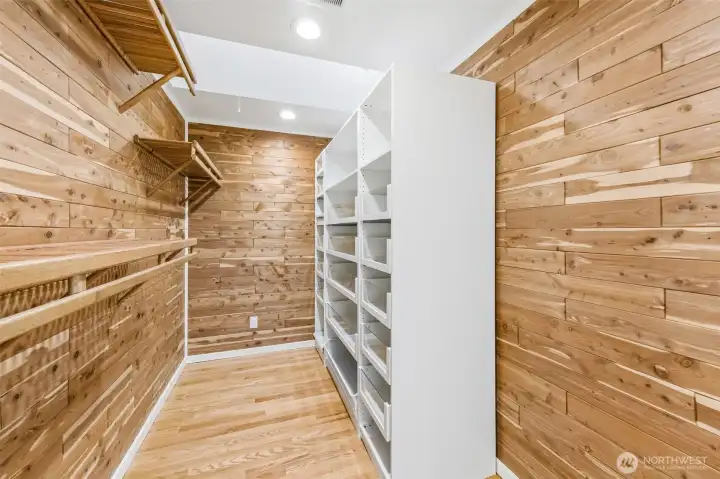 Primary bedroom closet Primary bedroom closet