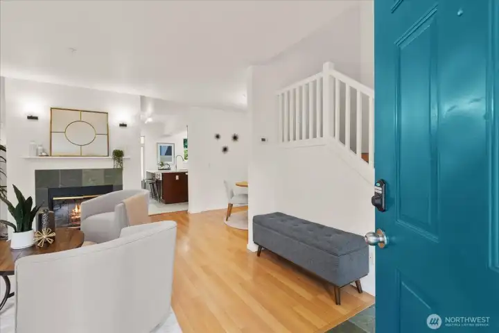 Entryway into the living area