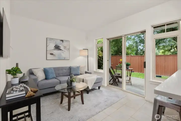 Family room brings the outside in