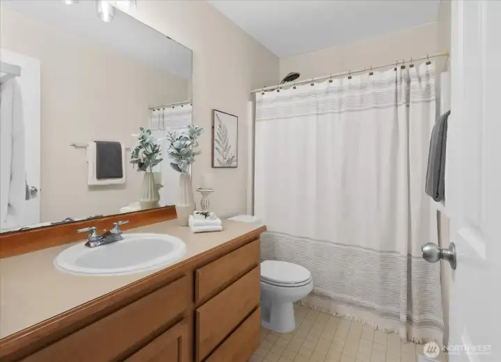 Hallway bathroom