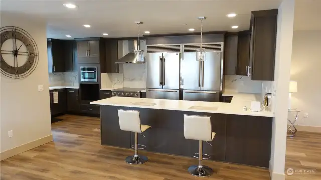 Kitchen with Dual Refrigrator