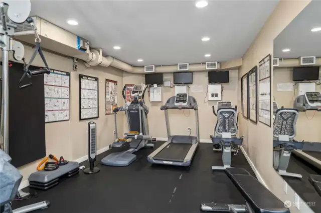 Fitness center is just one of the many amenities waiting for you to enjoy.