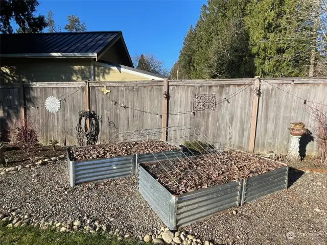 Raised garden beds ready for planting!