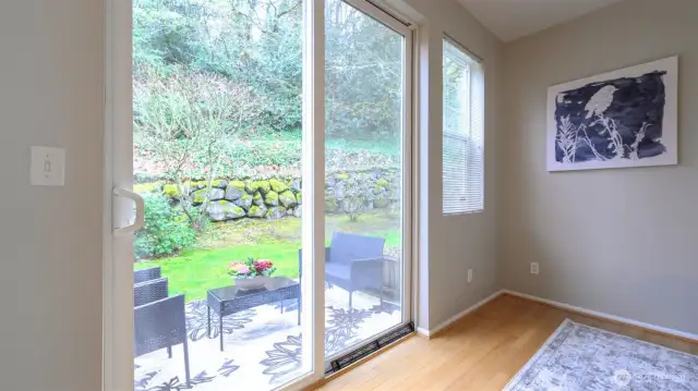 Step out side for a breath of fresh air.