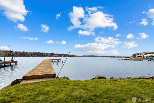 100 ft dock with 6+ ft deep moorage