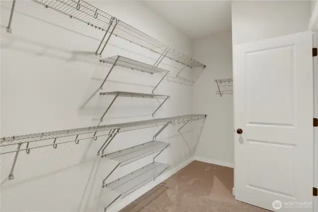 Primary walk in closet