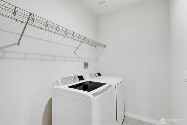 dedicated laundry room with washer & dryer