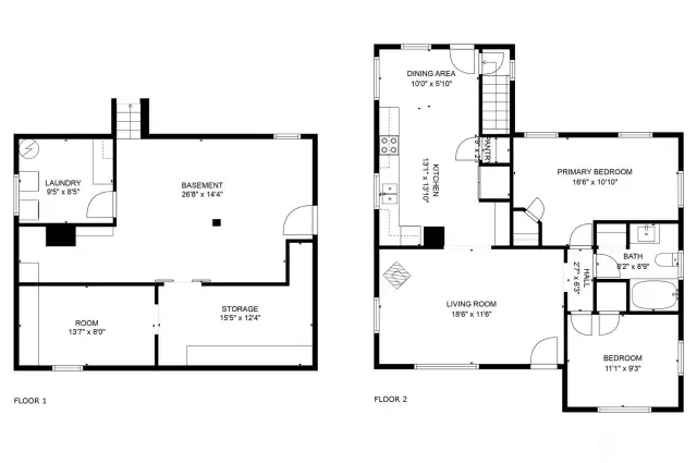 Floorplan may not be exact measurements.