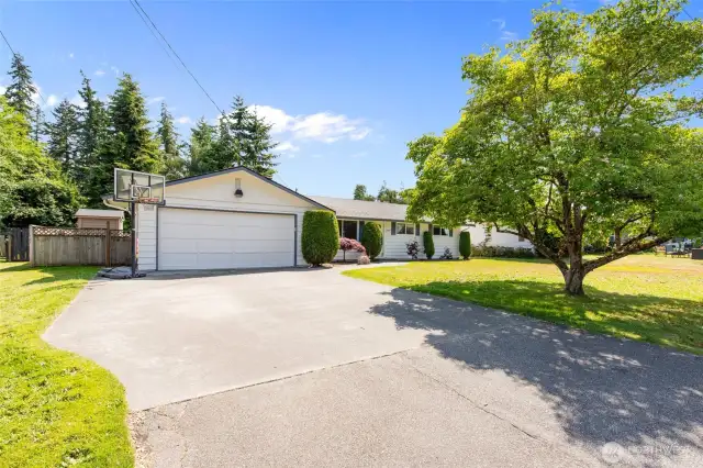 Plenty of driveway parking plus 2 car garage