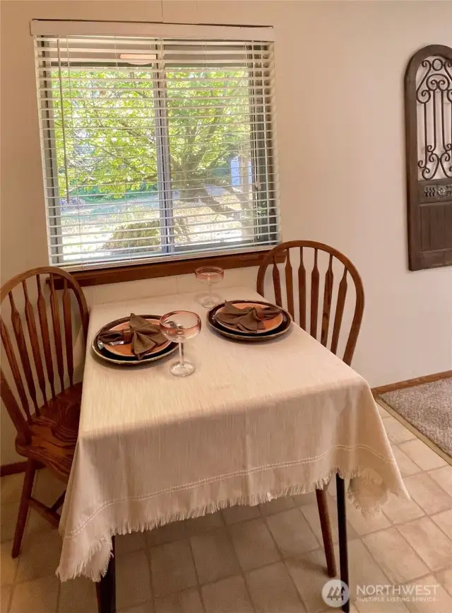 Eat in kitchen space.