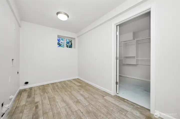 downstairs laundry room