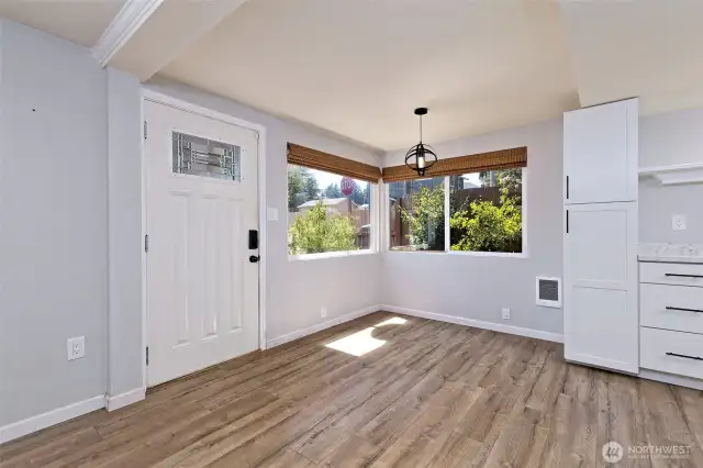 Big open room greets you when you enter.