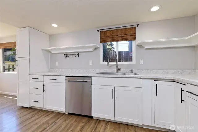 Plenty of counter space here...
