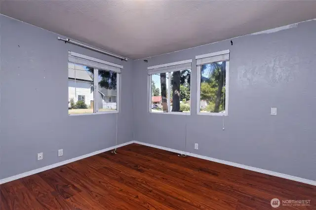 One of the two middle floor bedrooms.