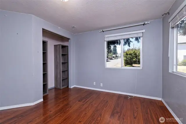 One of two mid-floor bedrooms.