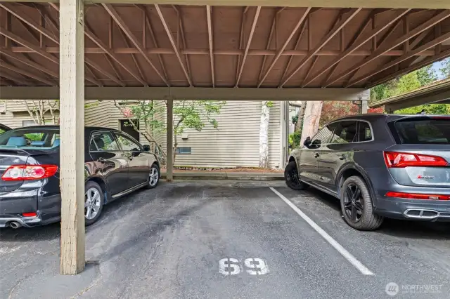 Assigned parking spot.
