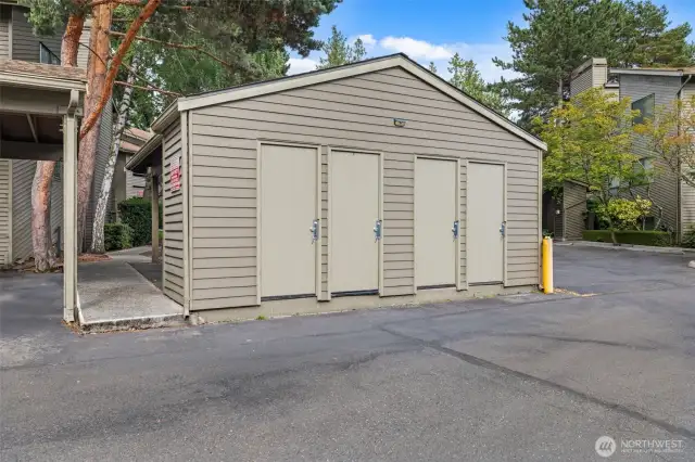 1st door to the left is the storage for unit F12.