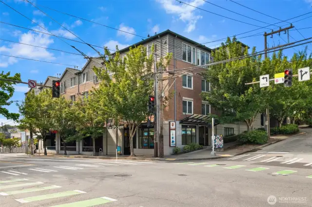 Beautiful building at the heart of it all!  Secured access and secured parking!