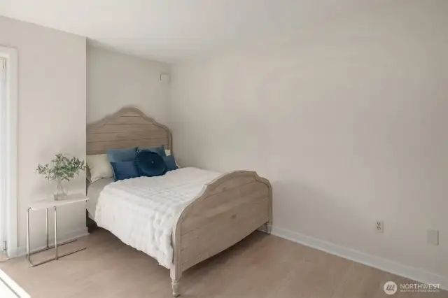 Partition the bed, if needed!  Some owners have Murphy beds/wall beds, others simply hang curtains from the ceiling, others yet use panel dividers - plenty of space to find a solition that offers you privacy if needed!