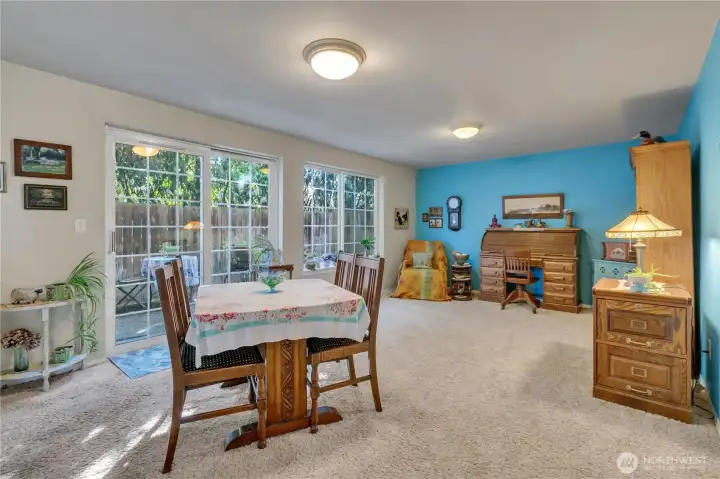 This room is larger than the pictures make it look.