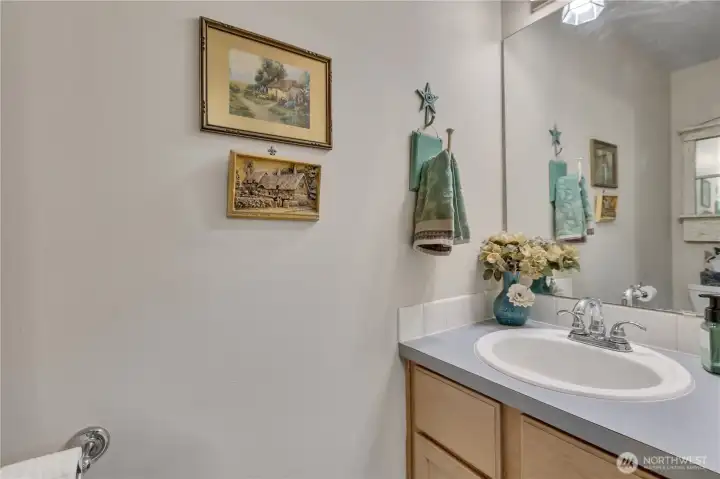 Half bath on the main floor.