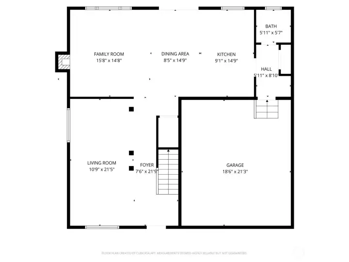 Approx main level floor plan