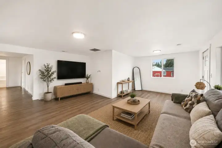 Virtually Staged Living Room