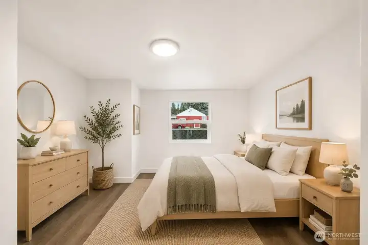 Virtually Staged third bedroom