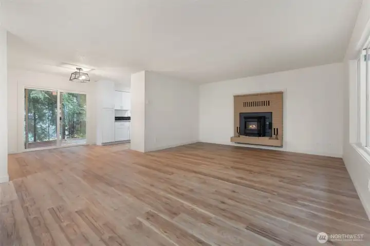 Living room filled with natural light