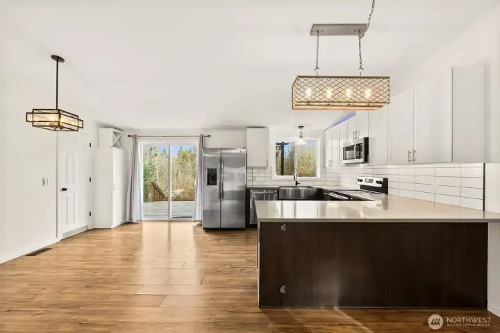 Kitchen with eating space