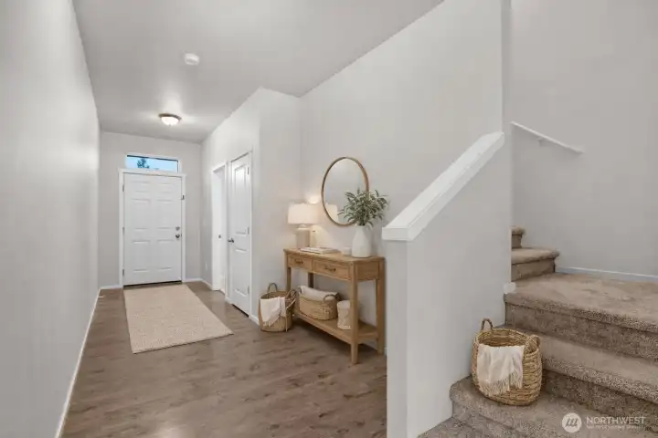 Spacious entry way