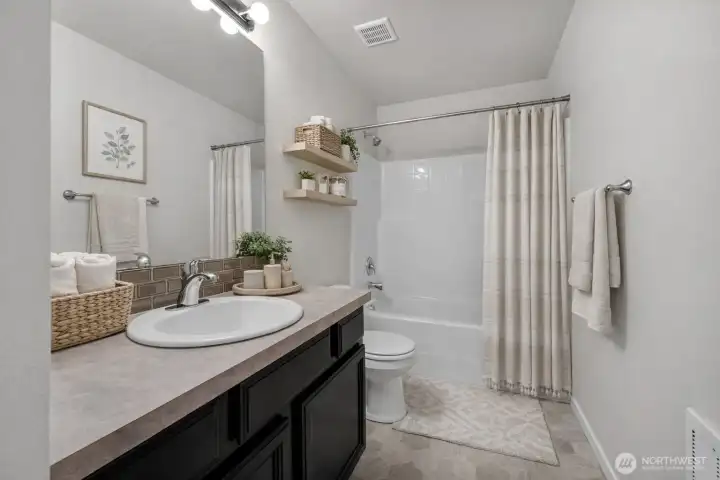 Main bathroom upstairs