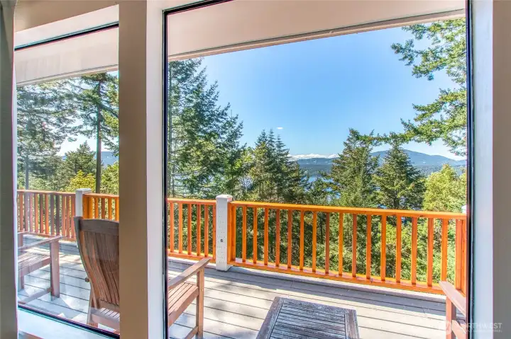 Enjoy sunset views over East Sound