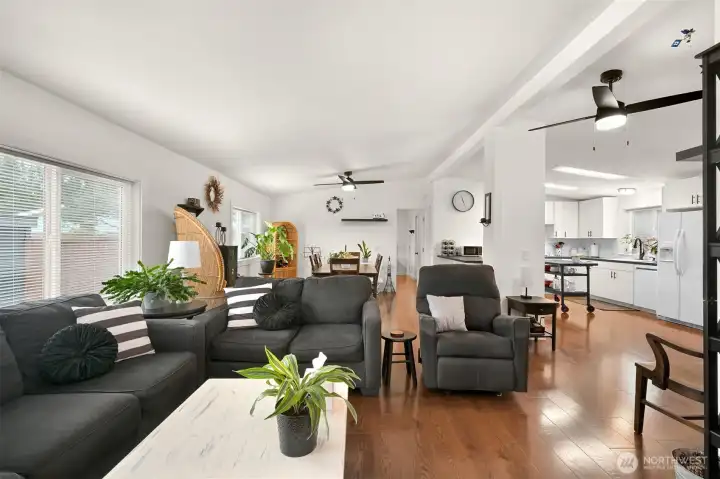 Completely updated with wood burning fireplace!