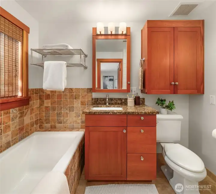 Full bathroom downstairs.