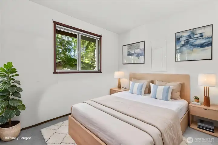 Virtual staging. Second bedroom 1