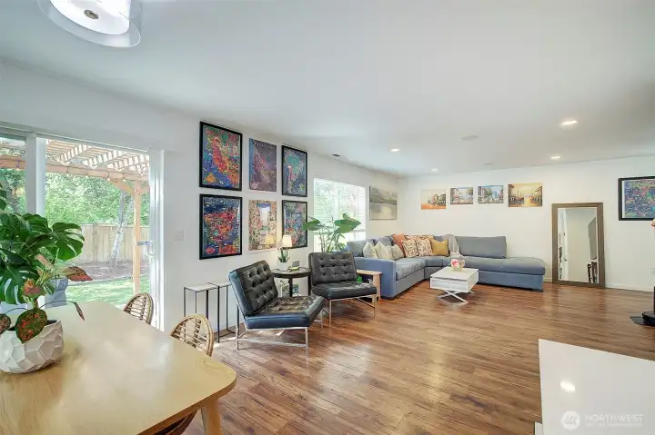 Luxury plank flooring is easy care, gorgeous and durable water resistant